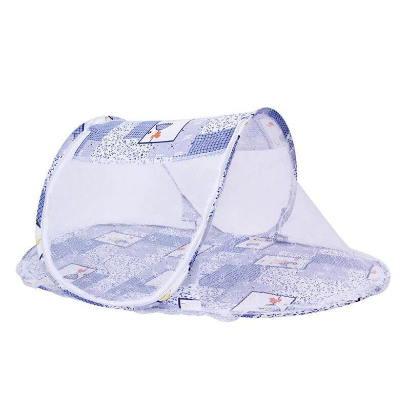 GENERICO - Toldillo Plegable Viajero Para Bebes - Osos a cuadros Azul