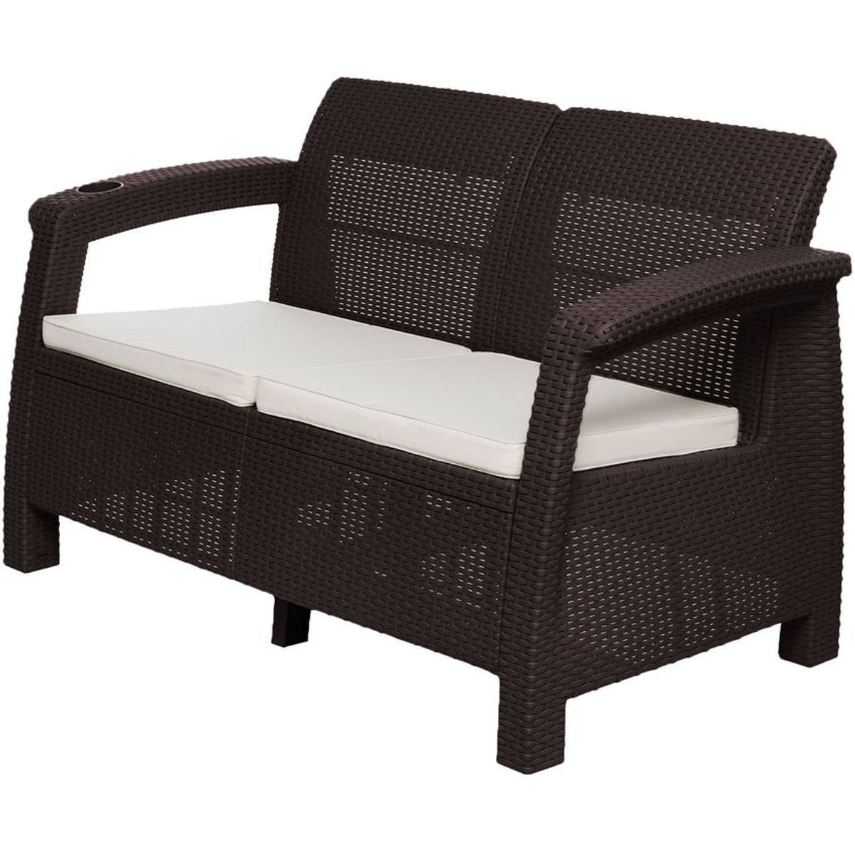 PLASTICOS MQ - Sofa Para Exterior 2 Puestos Tipo Ratan Marca Mq_.