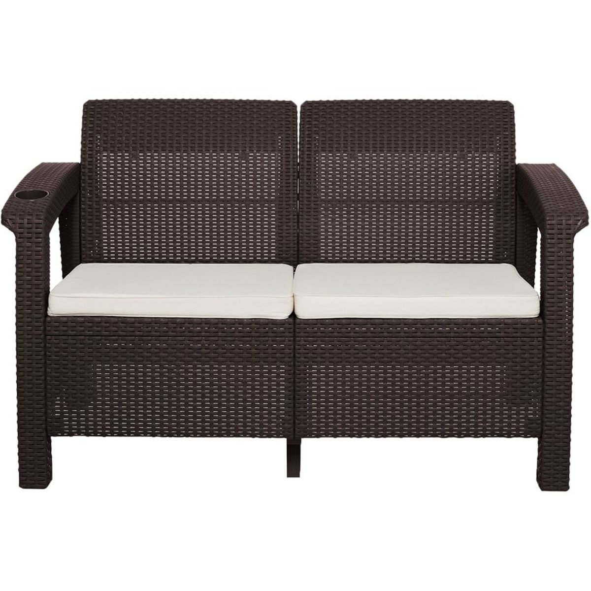 PLASTICOS MQ - Sofa Para Exterior 2 Puestos Tipo Ratan Marca Mq_.