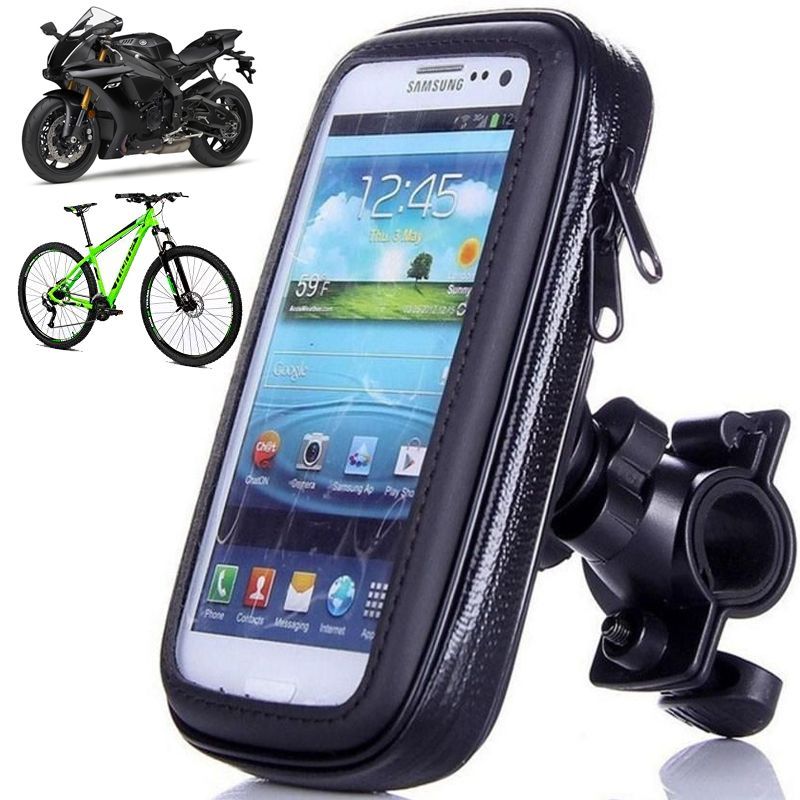 GENERICO - Soporte Celular Moto Bicicleta Estuche Universal Impermeable