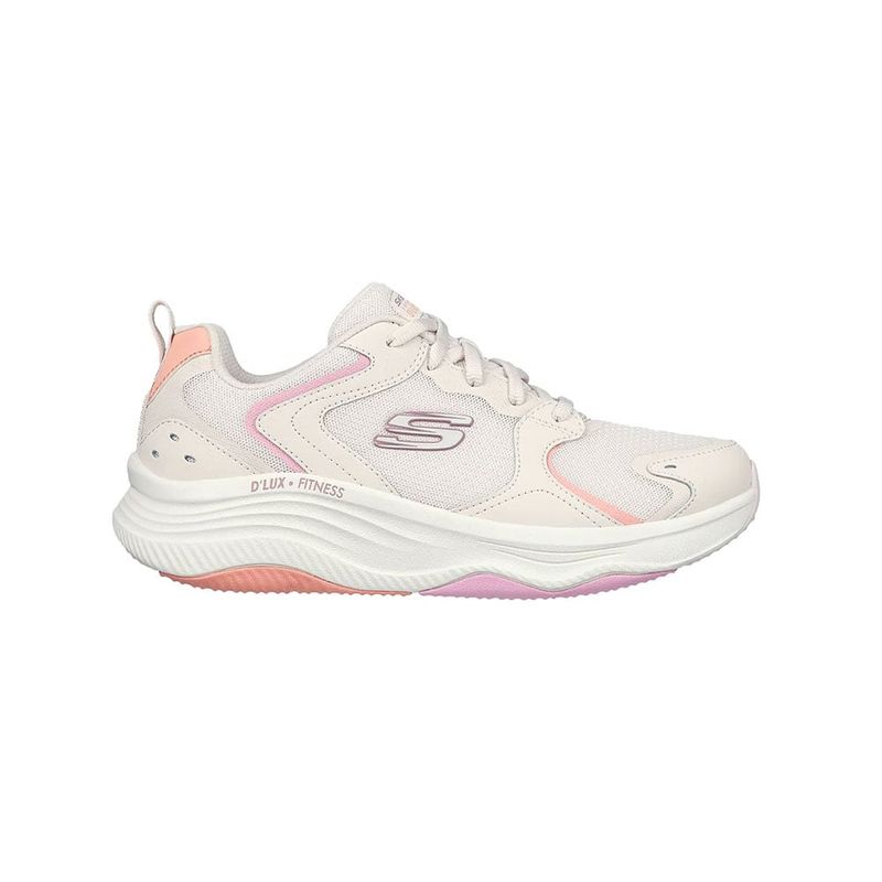 SKECHERS - Tenis Mujer Skechers Dlux Fitness - Blanco-Rosado