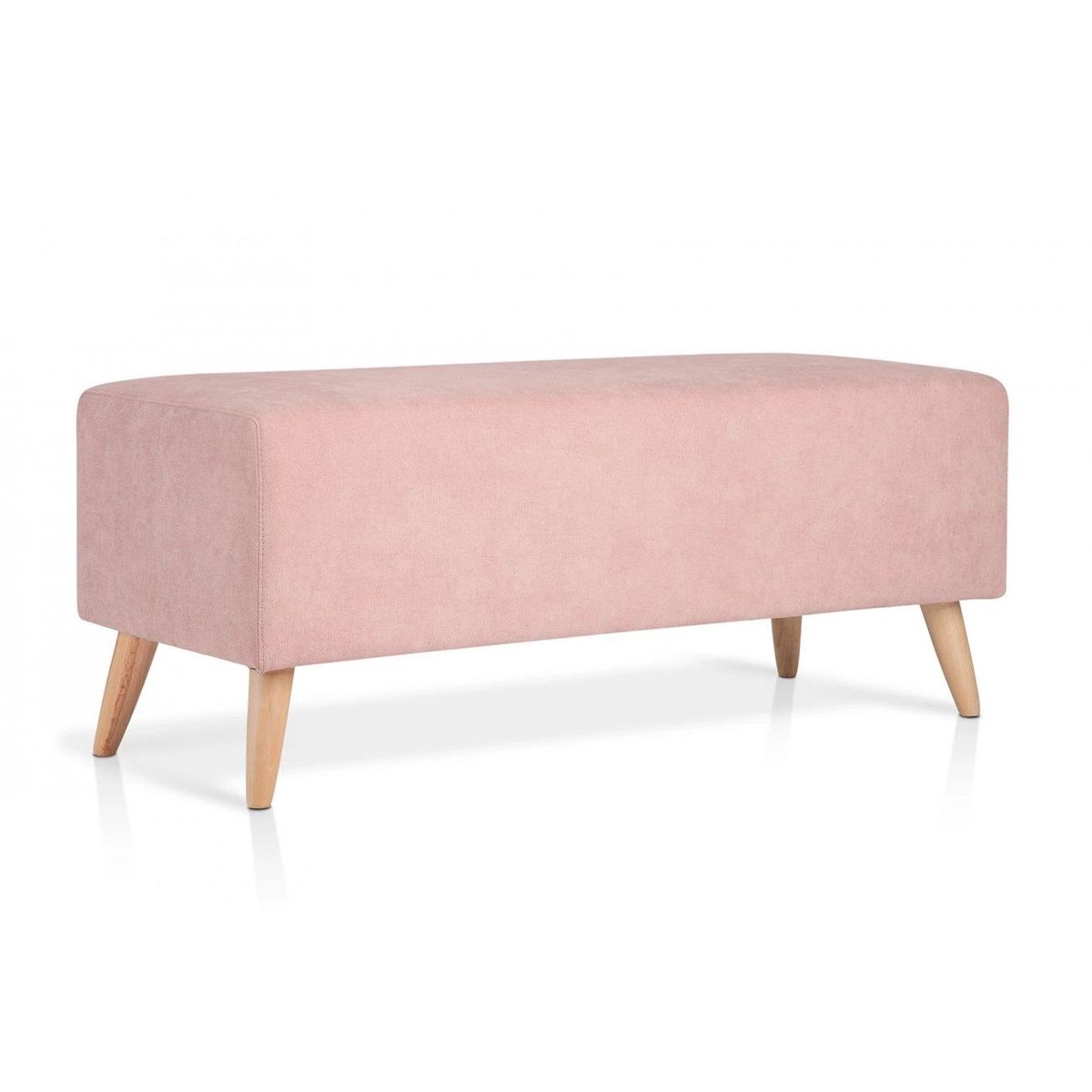 BANZAY - Puff Banco Otomano Liso - Rosa