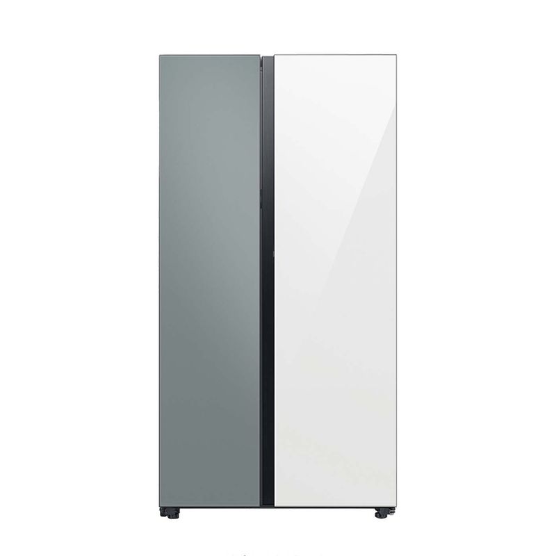SAMSUNG - Nevecon Samsung Bespoke Side By Side 793l Gris Blanco  RS28CB760A7GCO
