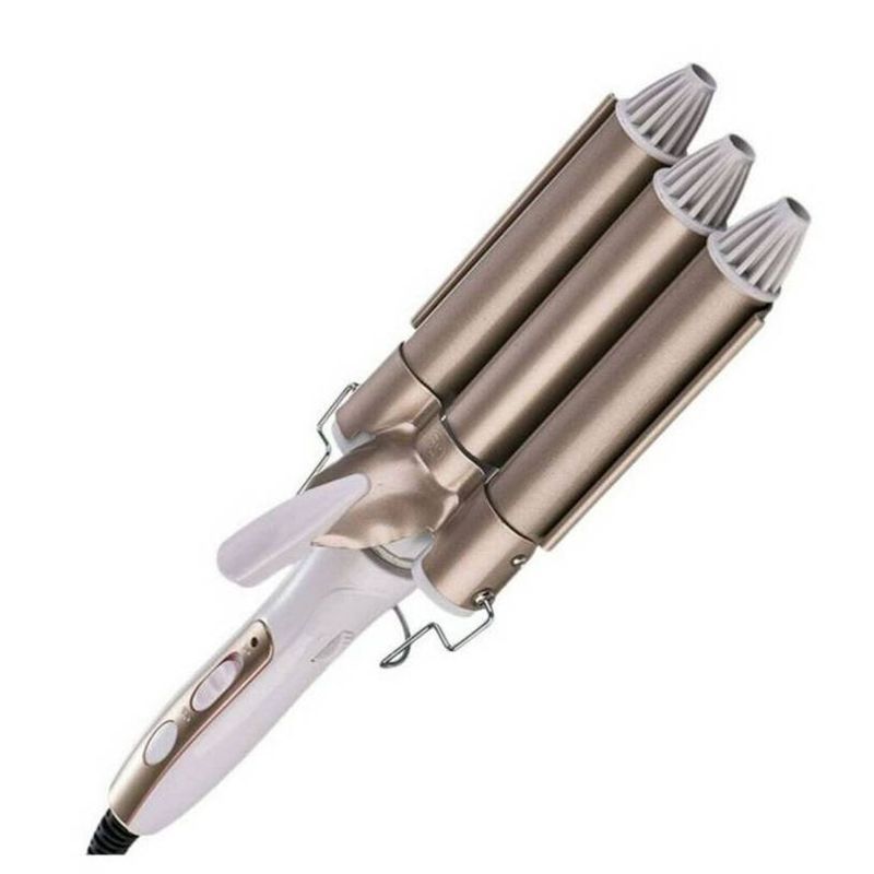 ONE PIXEL - Pinza Onduladora Rizadora Para Cabello 3 Tubos ONE PIXEL