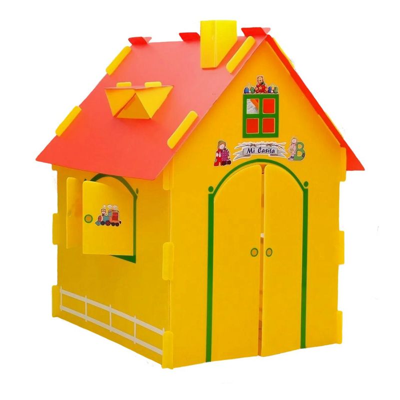 GENERICO - Casitas infantiles de muñecas Mi Casita para niñas y niños Amarilla