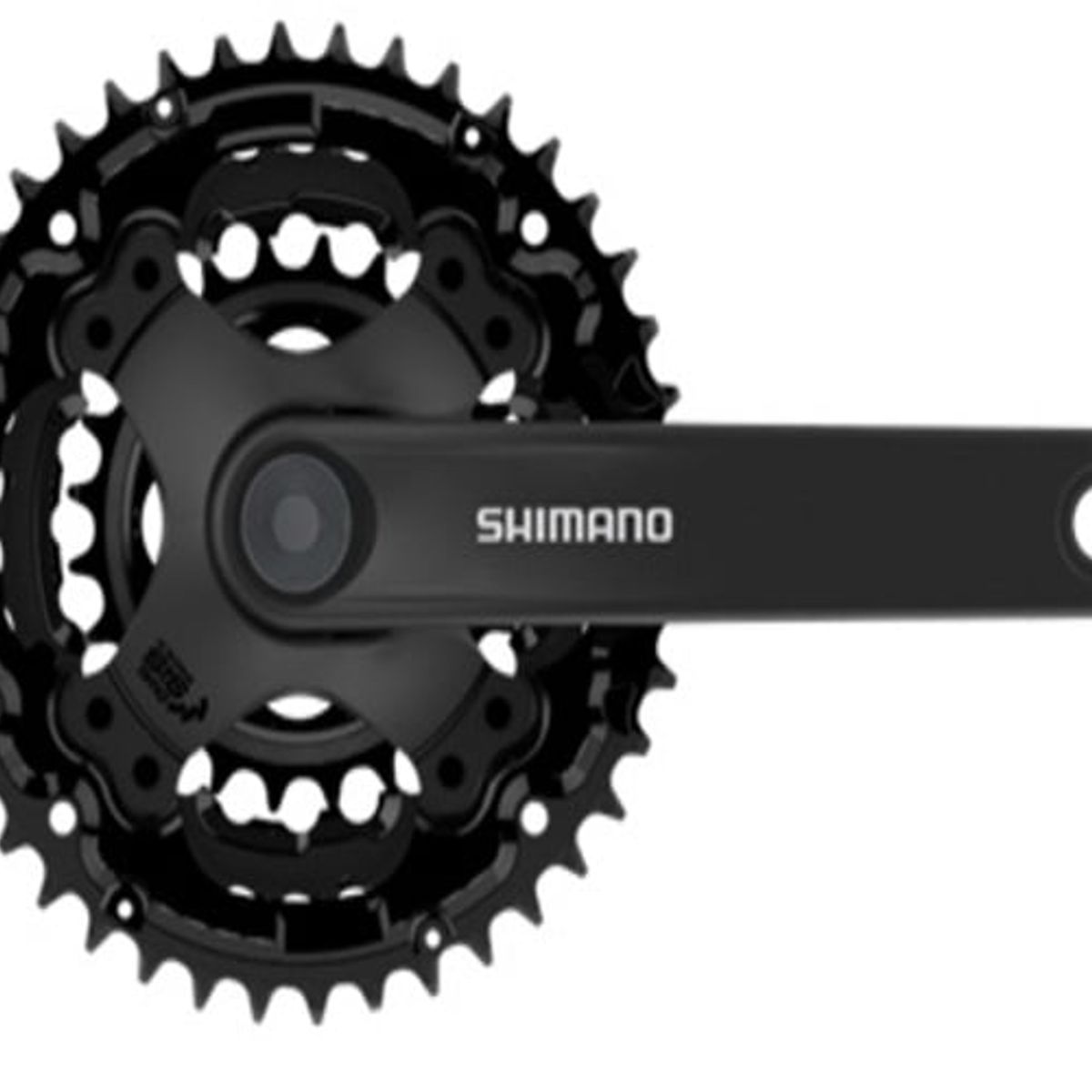 SHIMANO - Tripe Plato Shimano Tourney TY301 42 34 24 Plato Biela