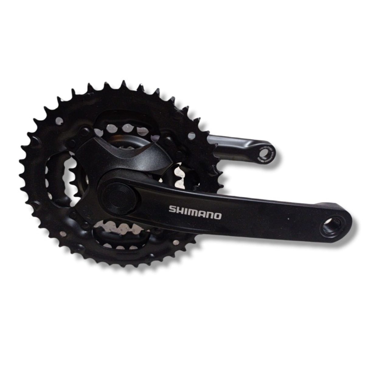 SHIMANO - Tripe Plato Shimano Tourney TY301 42 34 24 Plato Biela