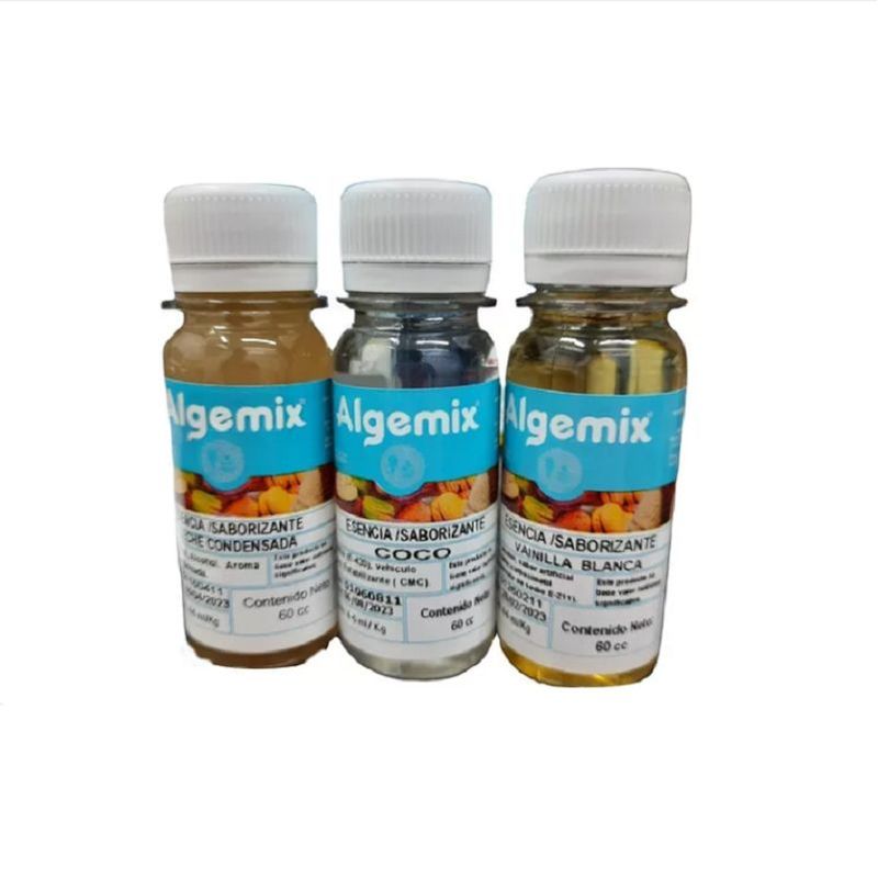 GENERICO - Pack esencia 60cc Leche condensada- Vainilla- Coco