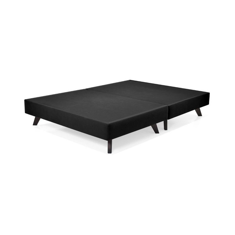 GENERICO - Base Cama Santorini Doble Negro (190 x 140 x 26 cm)