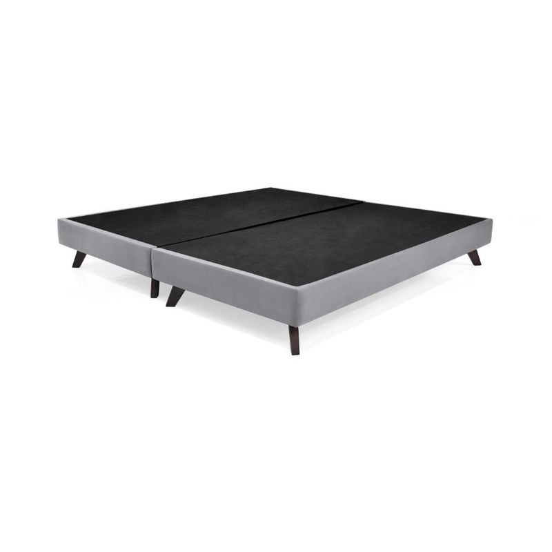 GENERICO - Base Cama Santorini King Plata (200 x 200 x 26 cm)