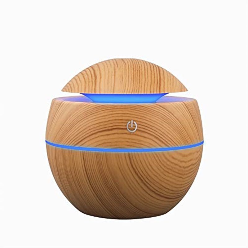 GENERICO - Difusor De Aroma Usb 130ml Ultrasonico Humidificador Redondo