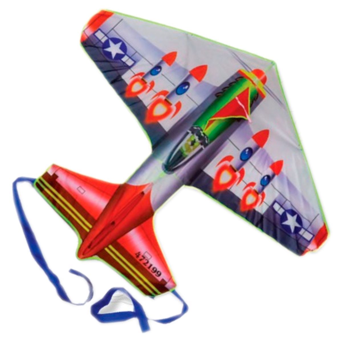 GENERICO - Cometa Avion Combate 140x96cm Juego Aire Libre