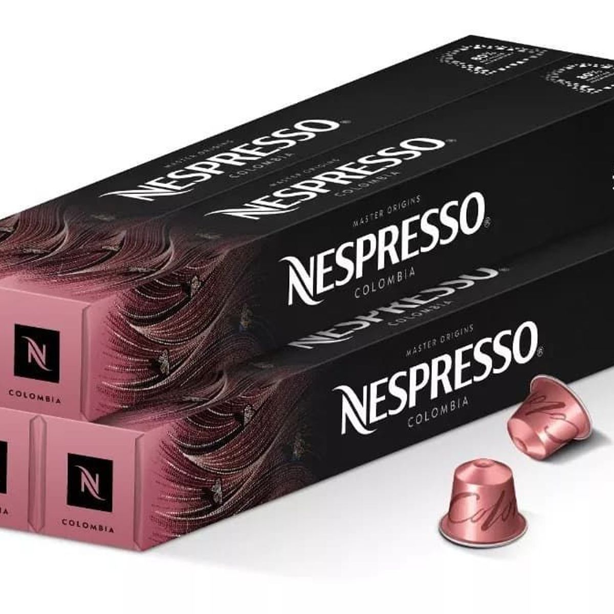 NESPRESSO - Pack Master Origin Colombia x 50 Cápsulas de Café Original Nespresso