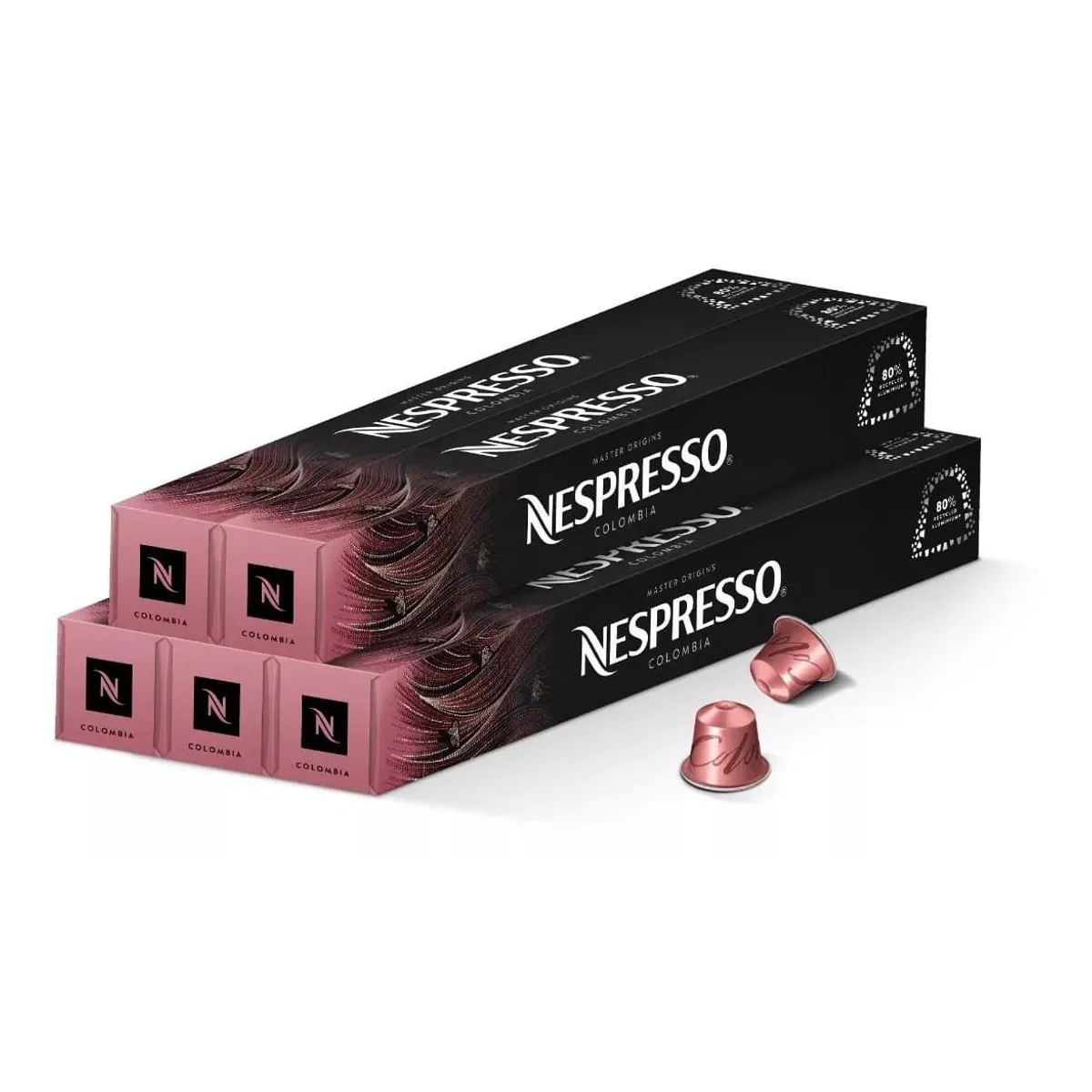 NESPRESSO - Pack Master Origin Colombia x 50 Cápsulas de Café Original Nespresso