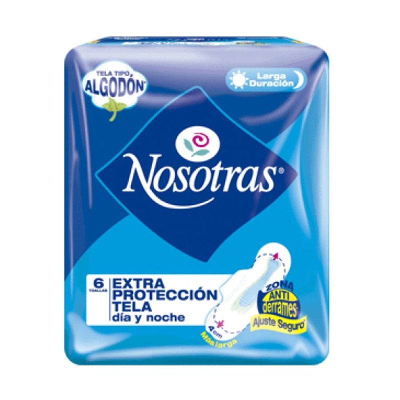 NOSOTRAS - Toallas Nosotras Extra Proteccion Tela X 6 Unidades