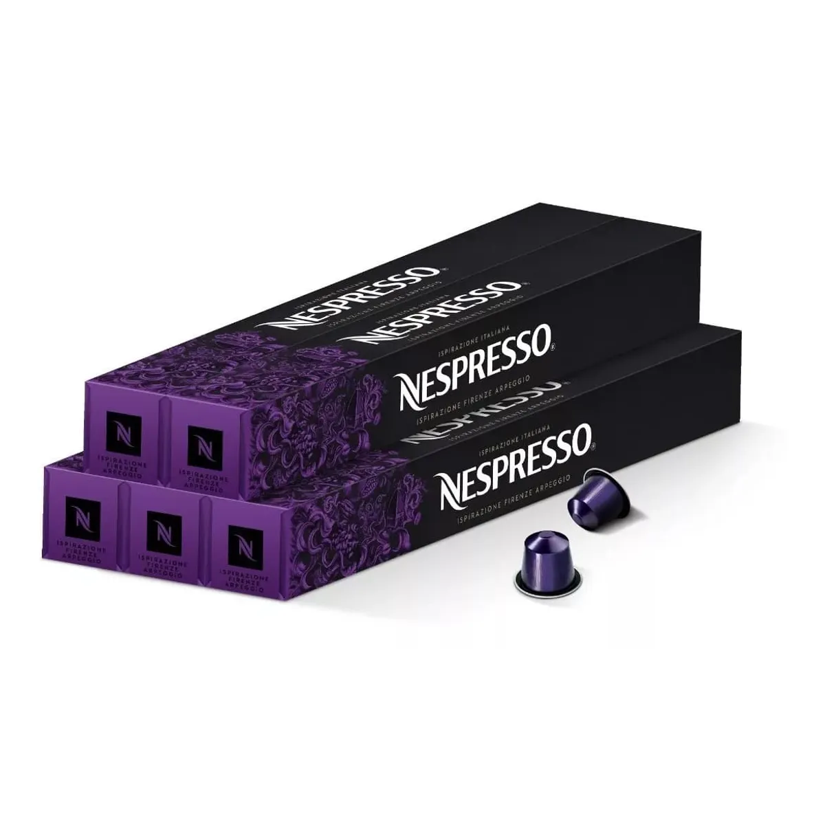 NESPRESSO - Pack Ispirazione Italiana Arpeggio x 50 Cápsulas de Café Original Nespresso