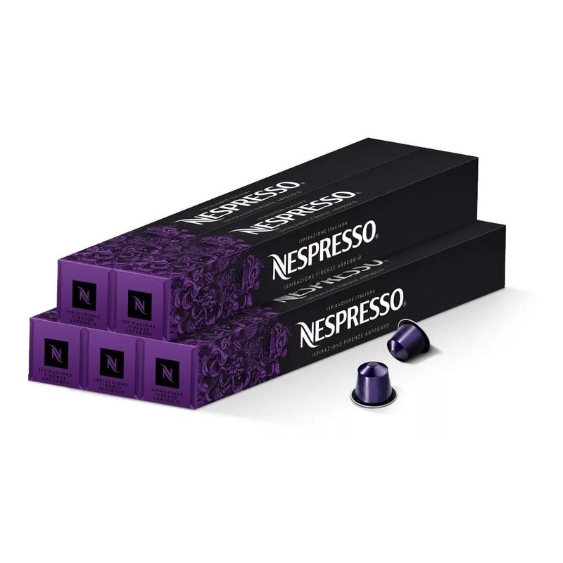 NESPRESSO - Pack Ispirazione Italiana Arpeggio x 50 Cápsulas de Café Original Nespresso