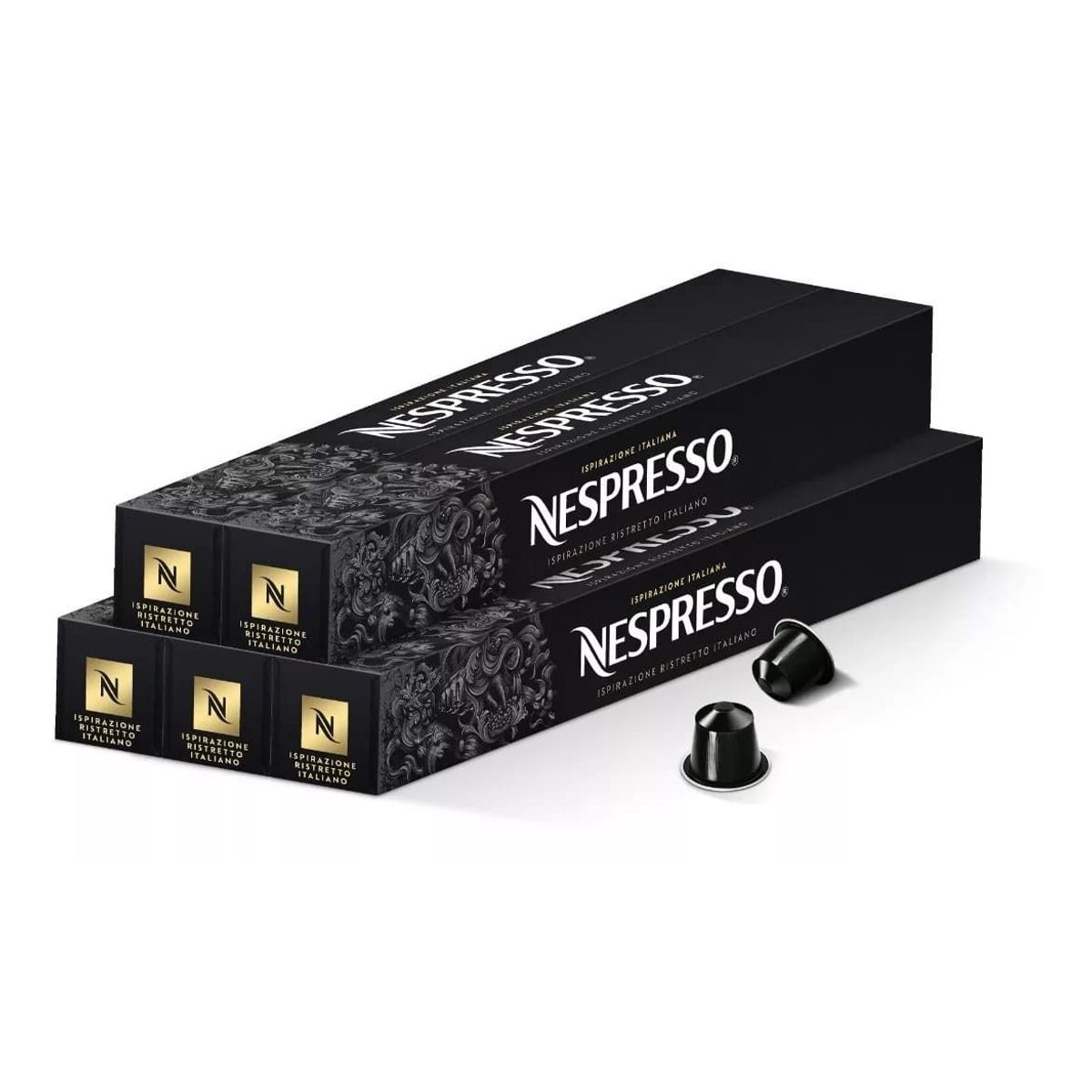 NESPRESSO - Pack Ispirazione Italiana Ristretto x 50 Cápsulas de Café Original Nespresso
