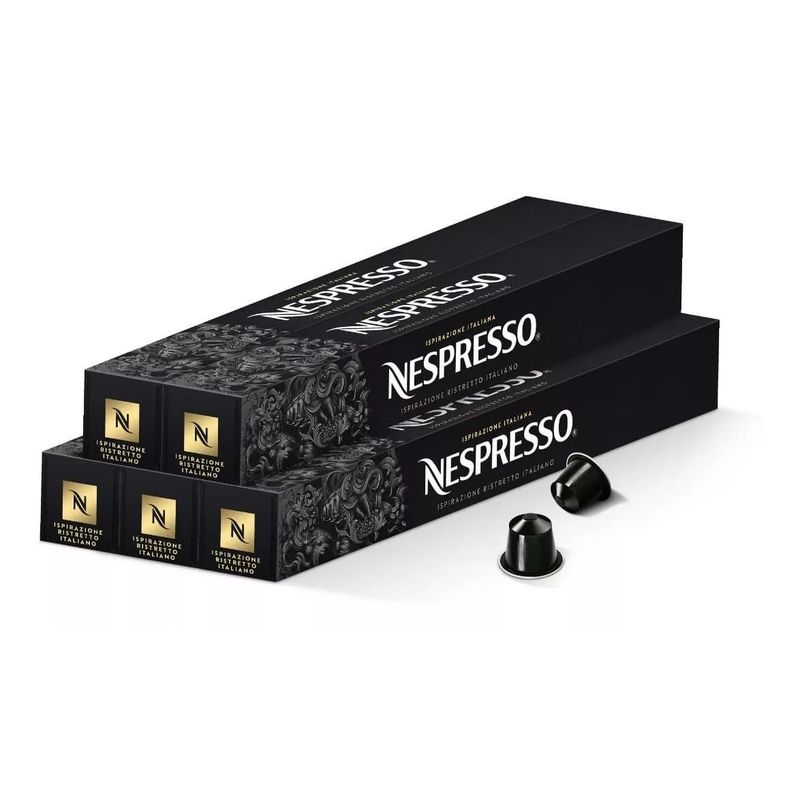 NESPRESSO - Pack Ispirazione Italiana Ristretto x 50 Cápsulas de Café Original Nespresso