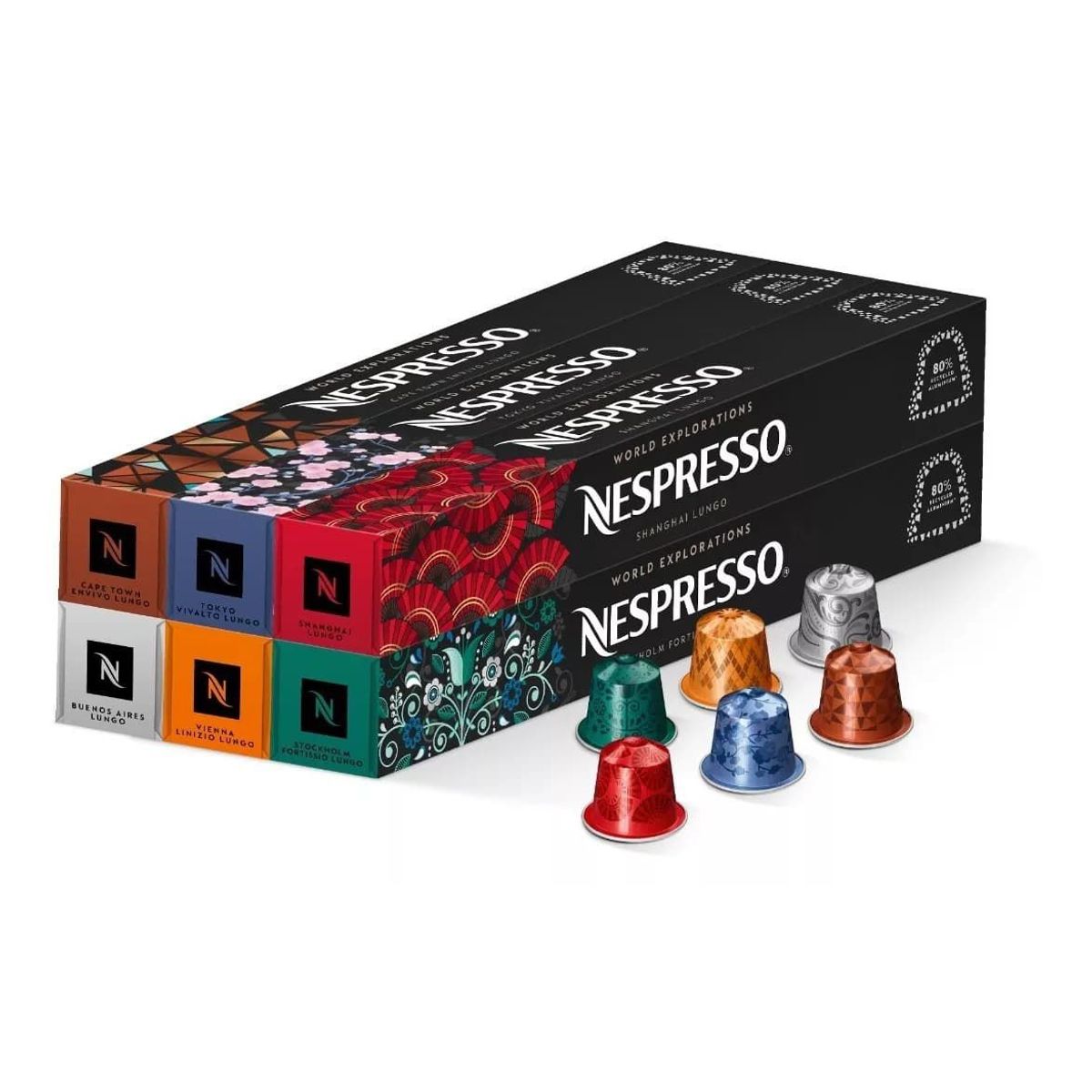 NESPRESSO - Pack World Explorations x 60 Cápsulas de Café Original Nespresso