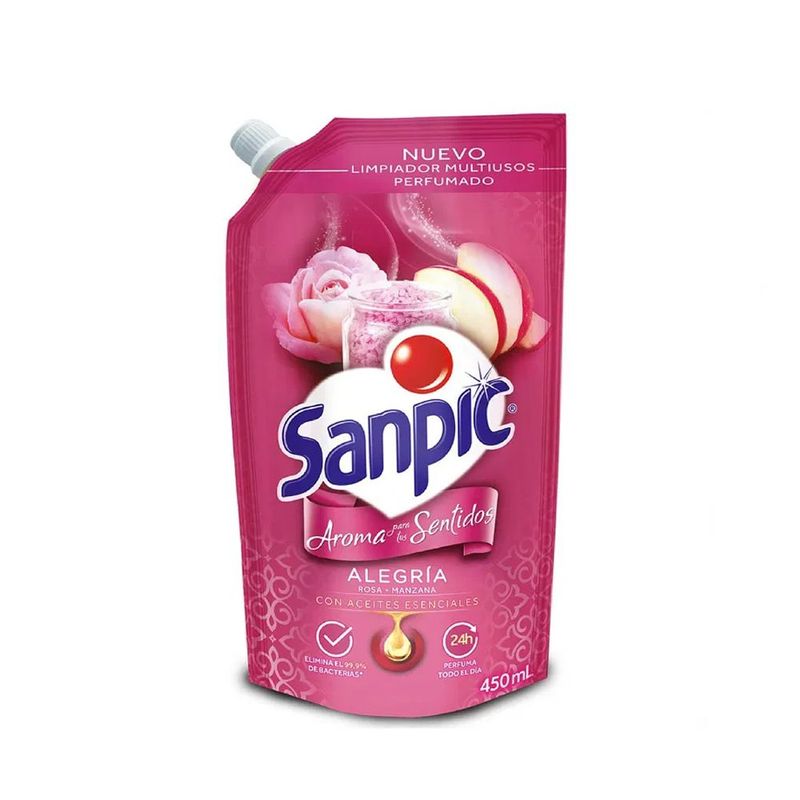 SANPIC - Limpiador Multiusos Sanpic  Alegria Rosa Manzana 450ml