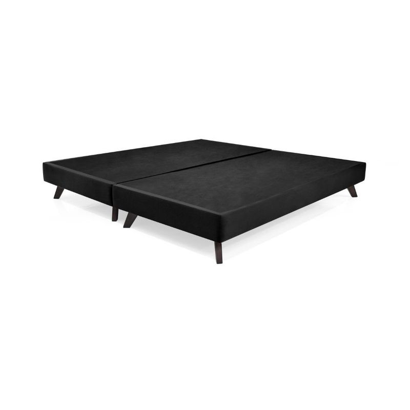 GENERICO - Base Cama Santorini King Negro (200 x 200 x 26 cm)
