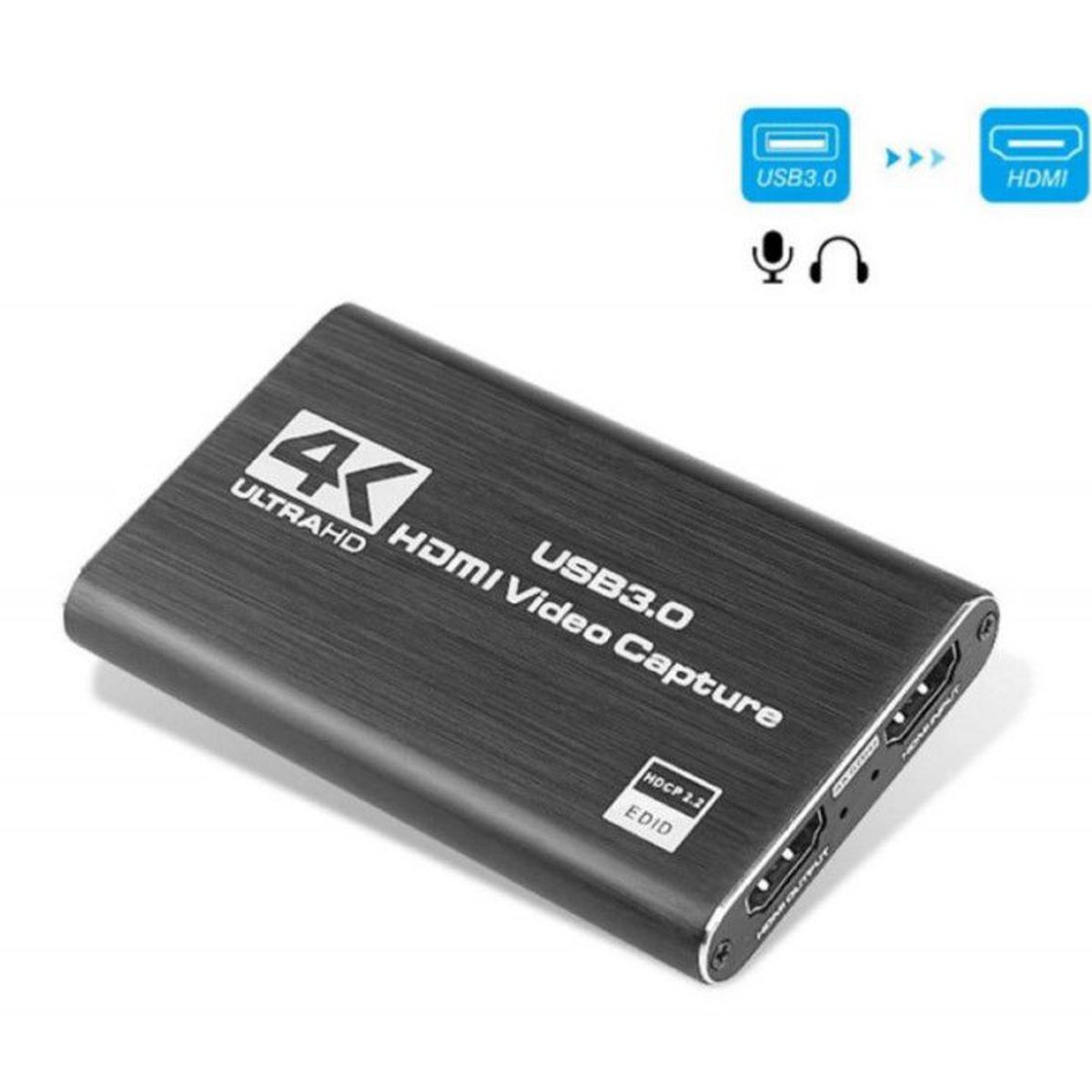 GENERICO - Tarjeta captura vídeo 4K HDMI USB 1080 captura de juegos OBS