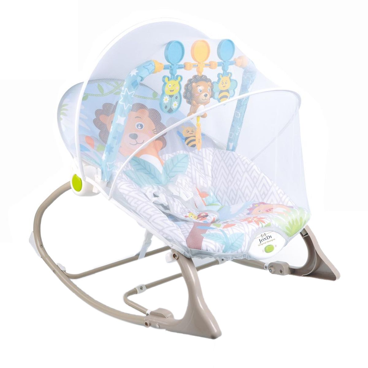 JON DI GROUP SAS - Silla Mecedora Vibradora Musical para Bebe 3 en 1 Mosquitero