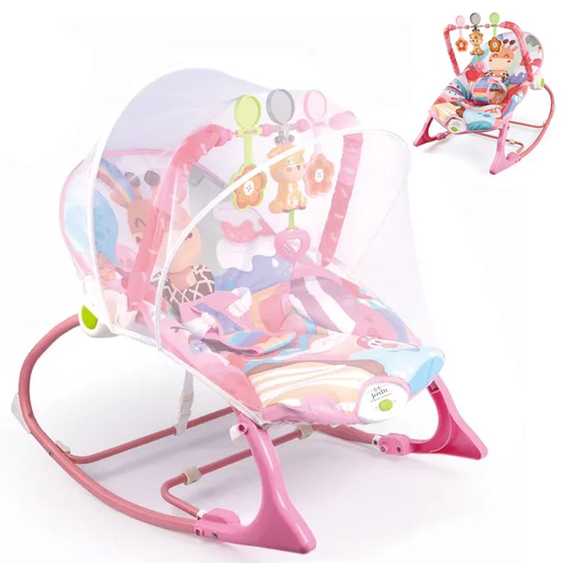 JON DI GROUP SAS - Silla Mecedora Vibradora Musical para Bebe 3 en 1 Mosquitero