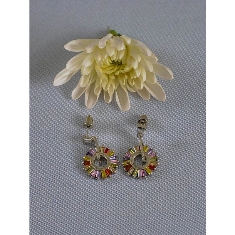 VERAMOREST - Aretes Platinados Arco Iris