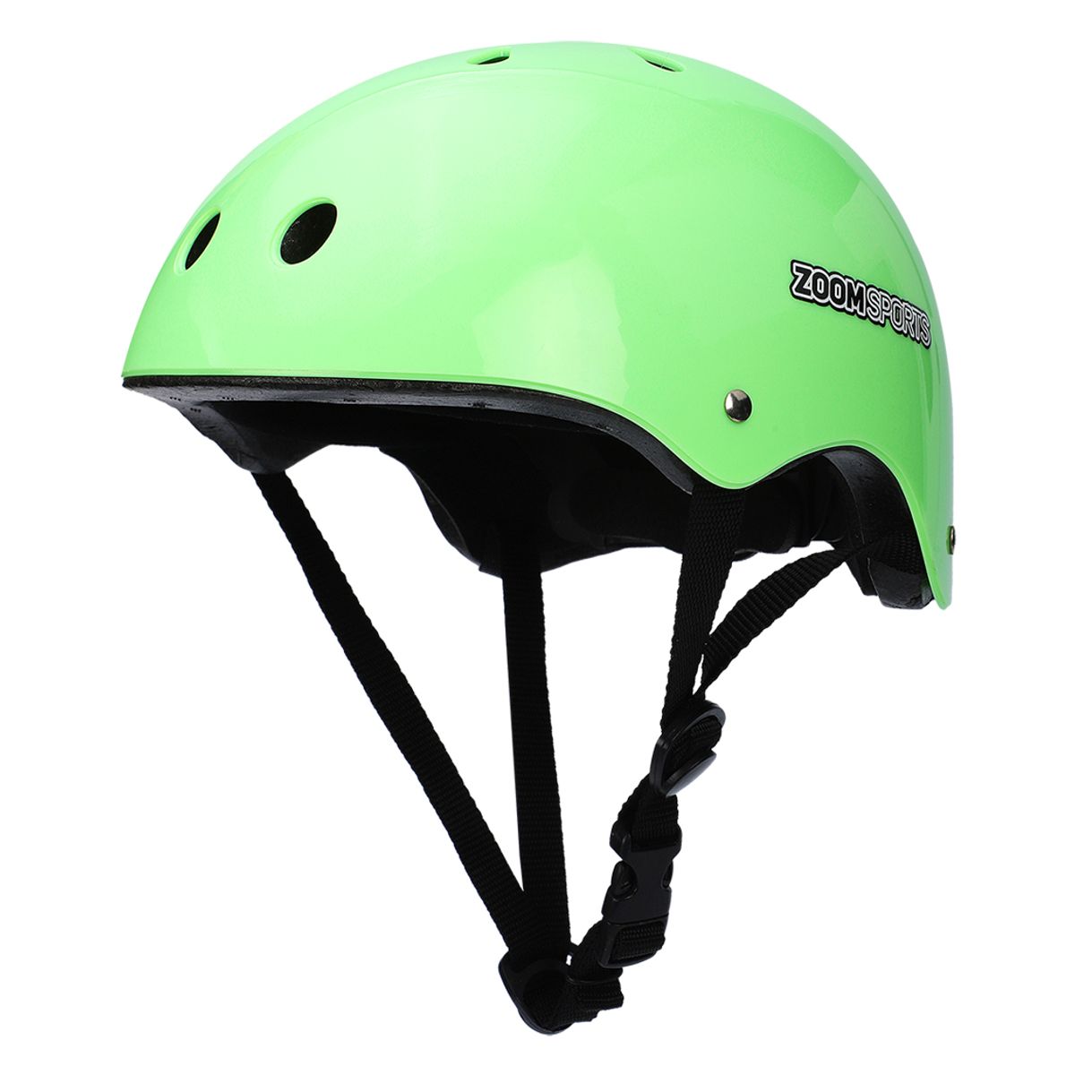 ZOOM SPORT - Casco Bicicleta Skate y Patinaje Verde Talla S 50-54 cm