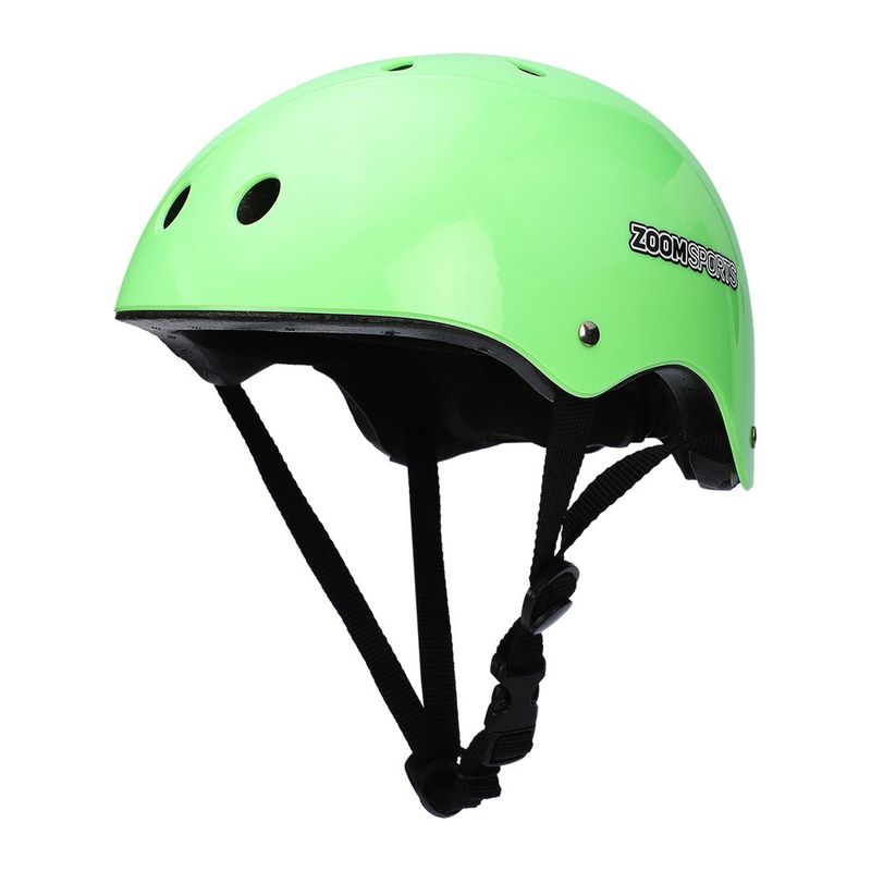 ZOOM SPORT - Casco Bicicleta Skate y Patinaje Verde Talla S 50-54 cm