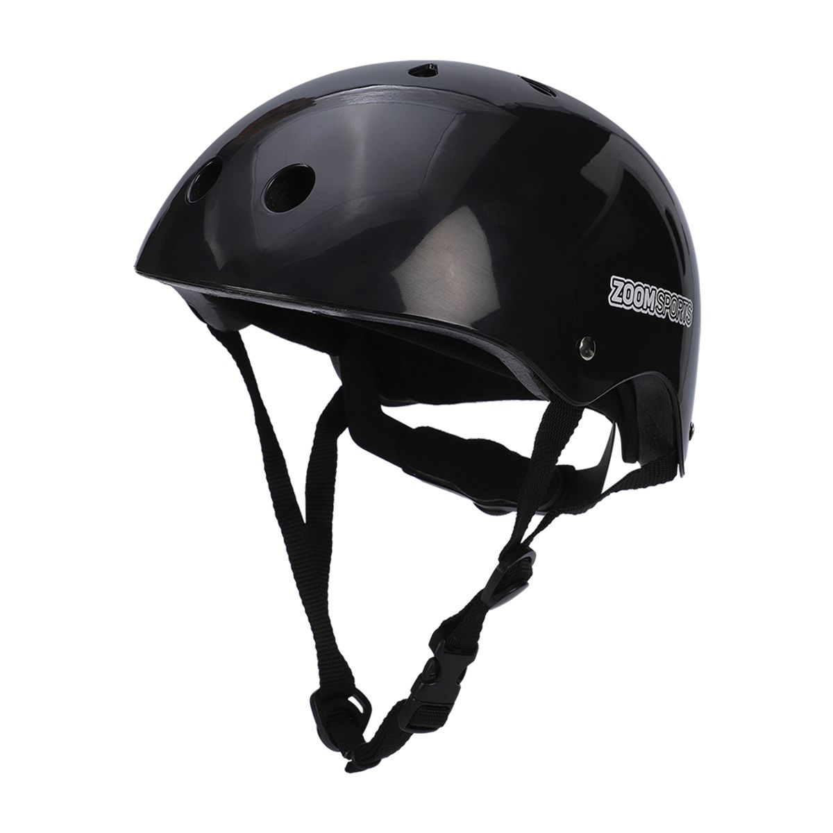 ZOOM SPORT - Casco Bicicleta Skate y Patinaje Negro Talla S 50-54 cm