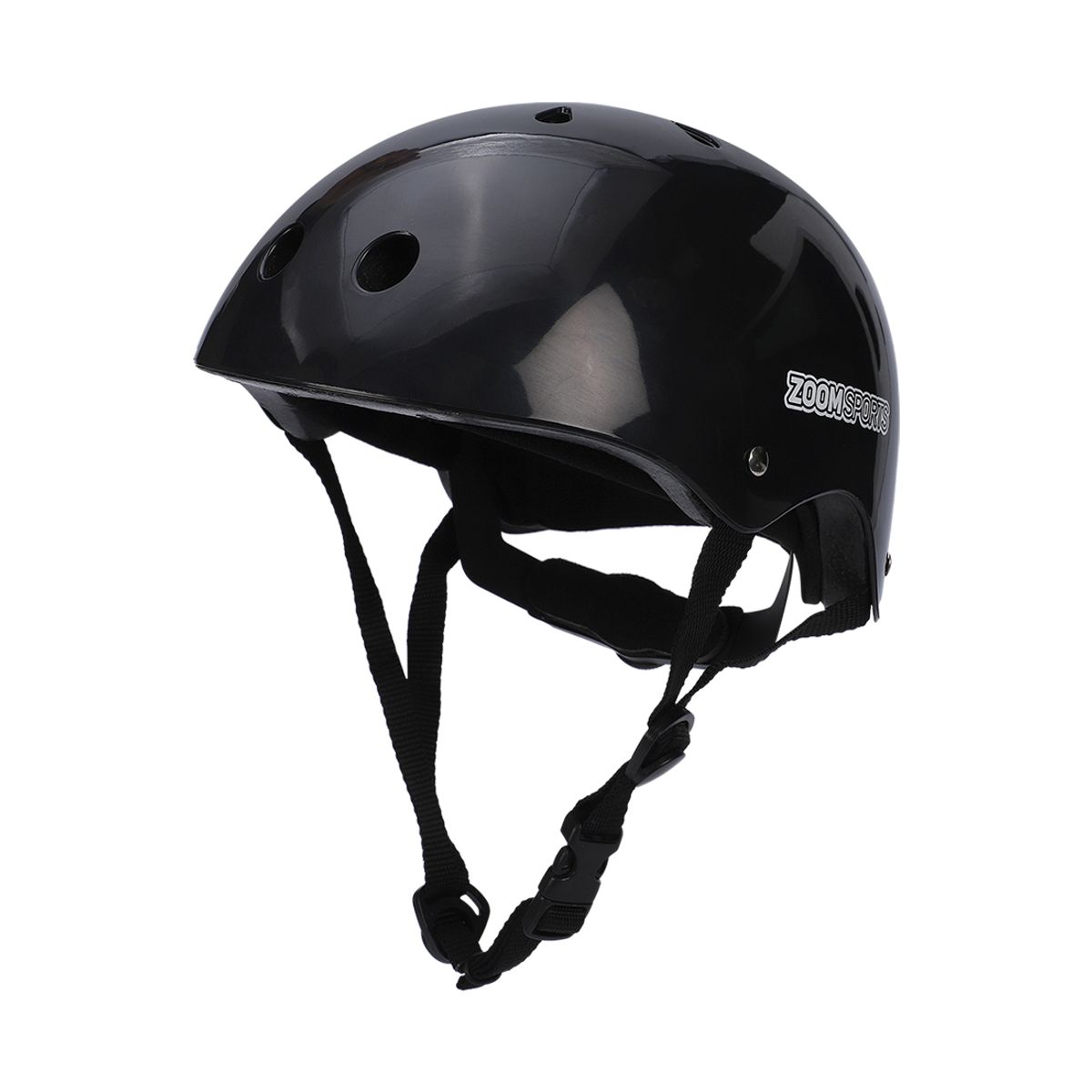ZOOM SPORT - Casco Bicicleta Skate y Patinaje Negro Talla S 50-54 cm