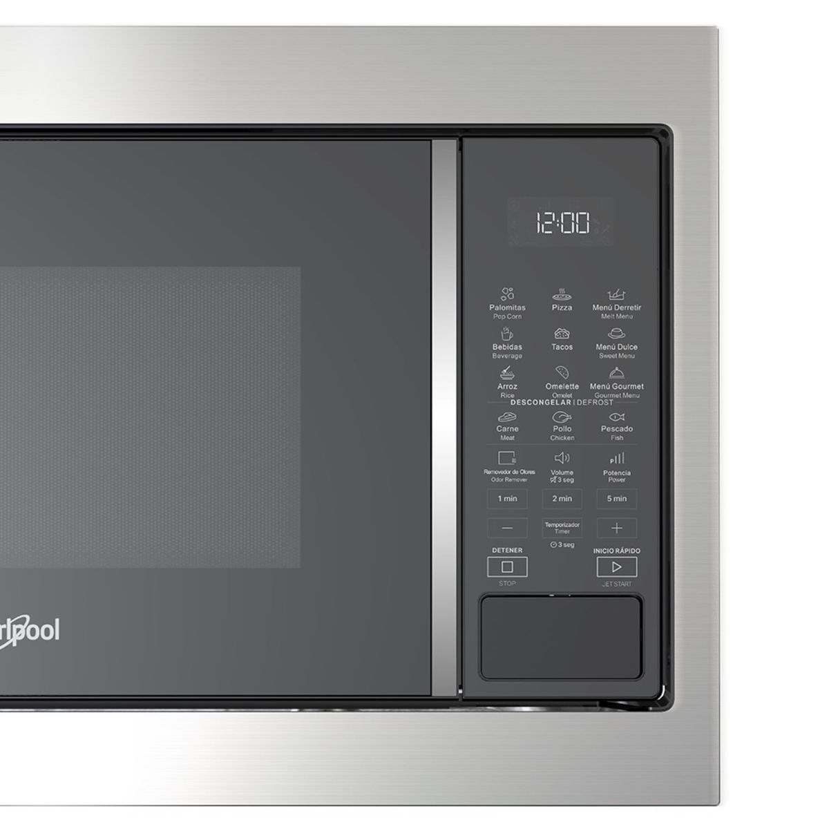 WHIRLPOOL - Microondas Whirlpool Con Trimkit Gris