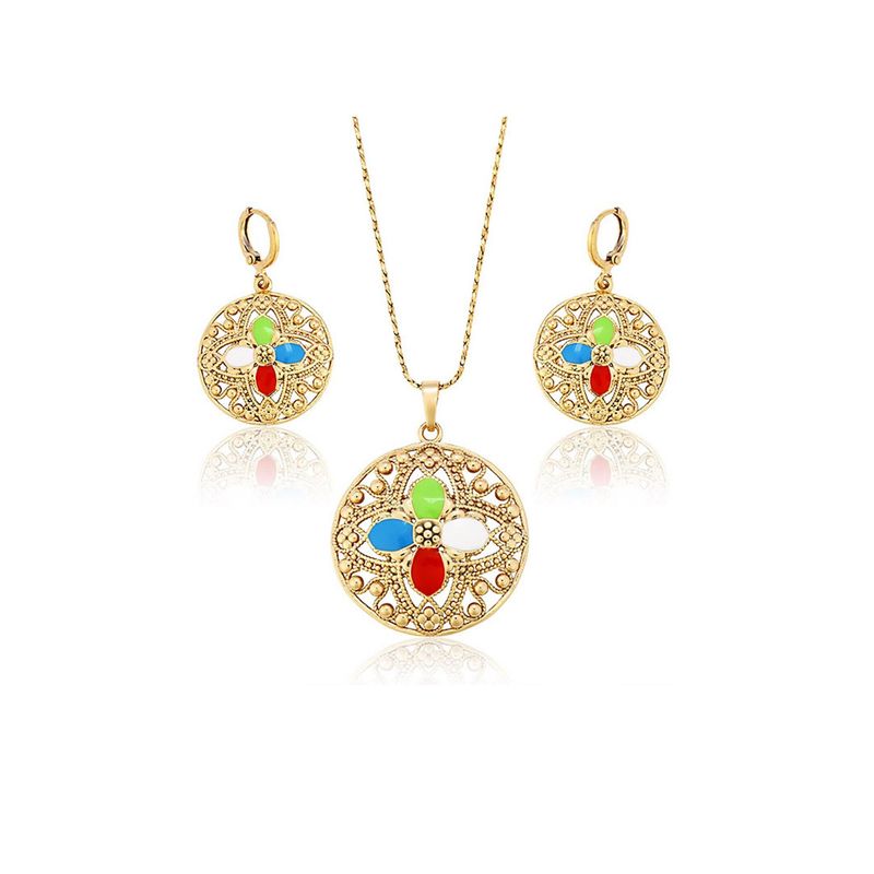 VERAMOREST - Set Aretes Y Collar Multicolor Veramorest