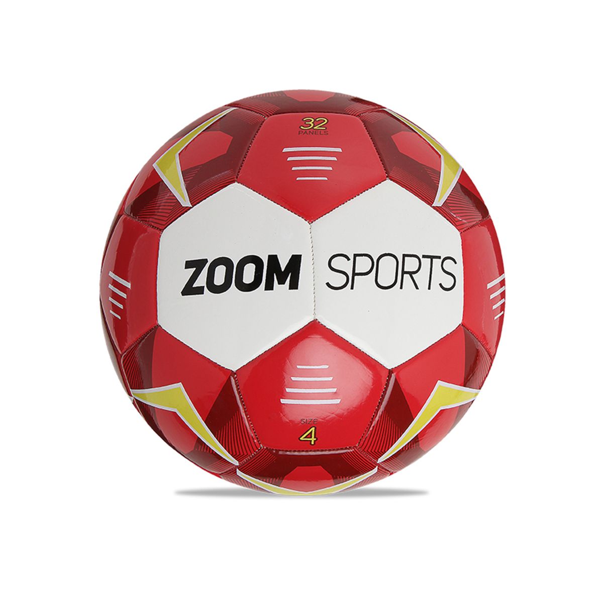 ZOOM SPORT - Balon de Futbol Sala Academy Quatro N°4 Rojo - ZOOM SPORTS