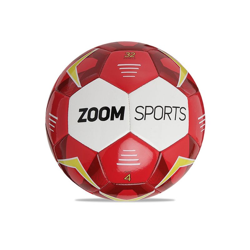 ZOOM SPORT - Balon de Futbol Sala Academy Quatro N°4 Rojo - ZOOM SPORTS