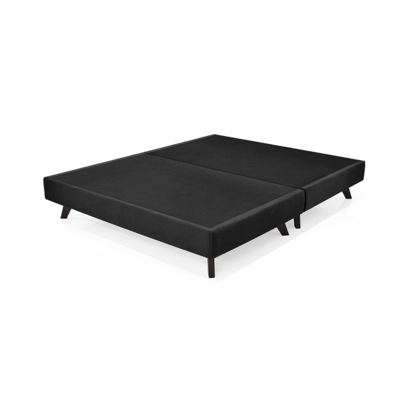 GENERICO - Base Cama Santorini Queen Negro (190 x 160 x 26 cm)