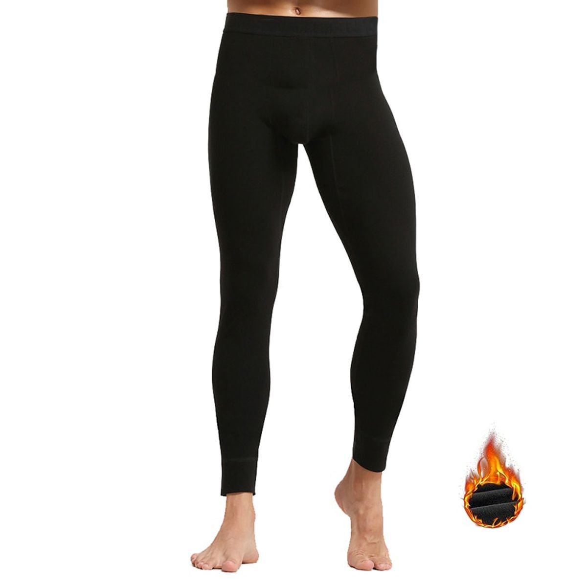 FRIOLENTA - Pantalon Térmico Primera Capa Frio invierno Fleece Polar - Negro