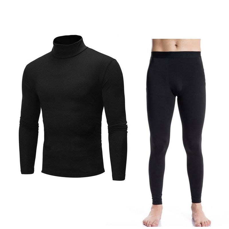 FRIOLENTA - Conjunto Térmico Buzo y Legging Interior en Fleece Polar - Negro