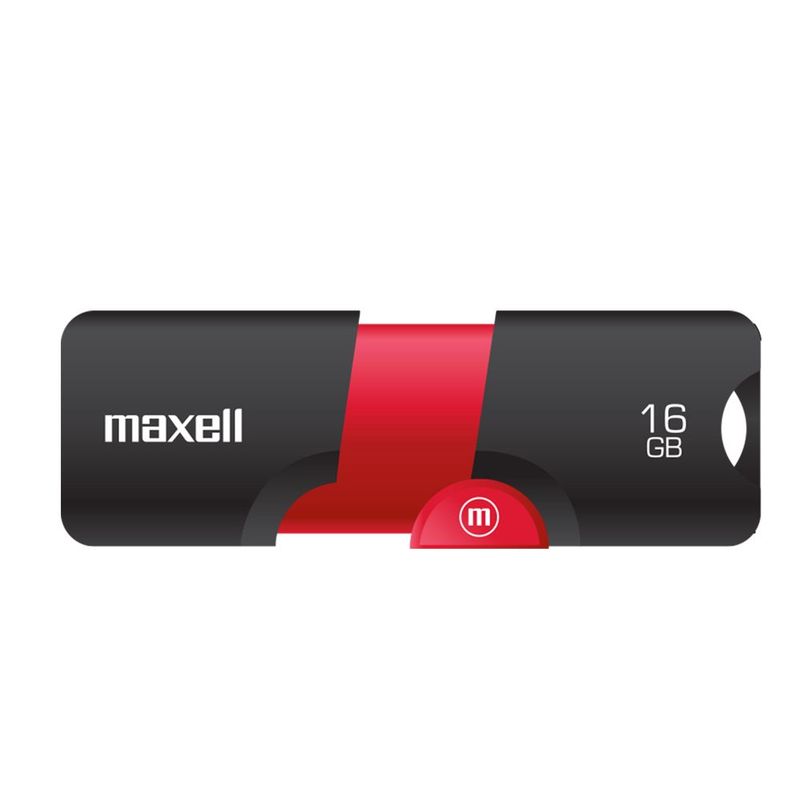 MAXELL - Maxell Memoria Usb Flix 16 Gb Ngr/rojo