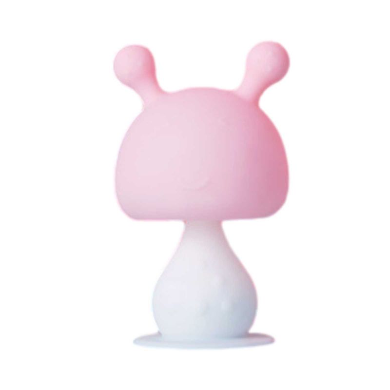 GENERICO - Rasca encías para bebes diseño Hongo - Rosado
