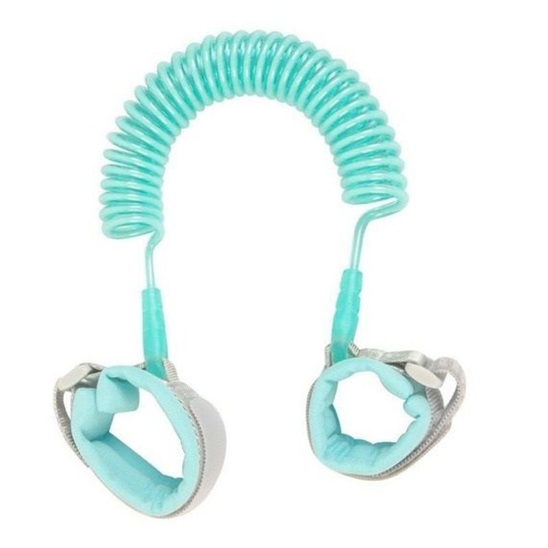 GENERICO - Manilla Brazalete  Anti perdida 1.5 Metros para niños - Verde Menta