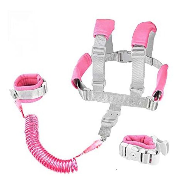 GENERICO - Pechera De Seguridad Imán Con Manilla Anti perdida para niños - Rosado