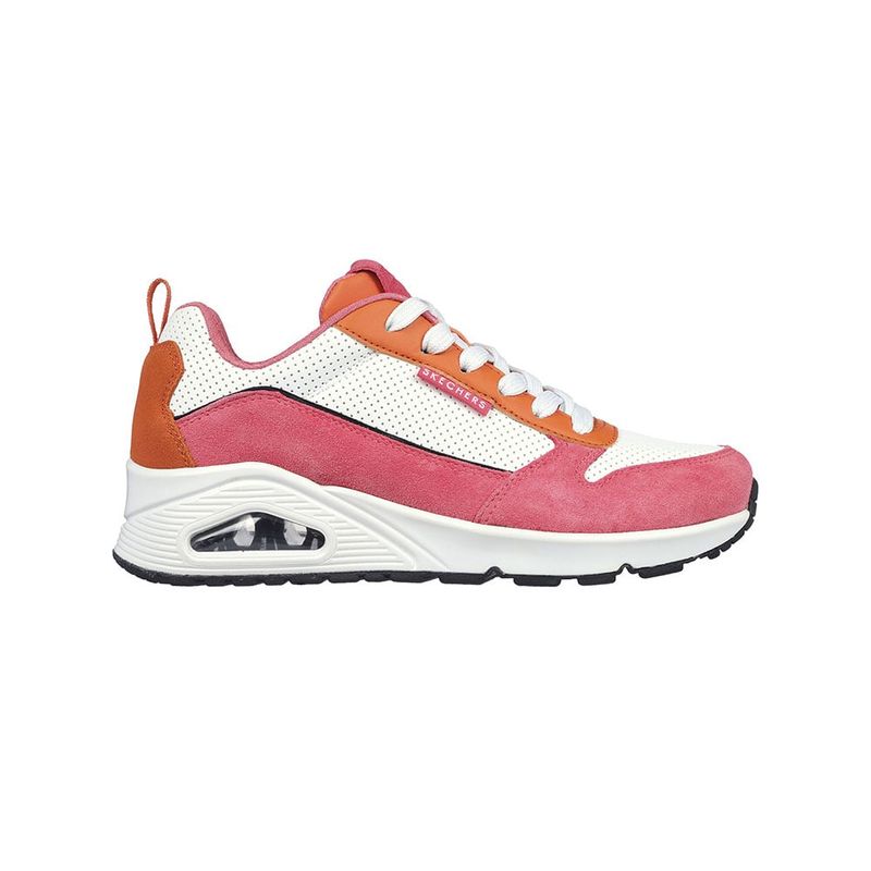 SKECHERS - Tenis Mujer Skechers Uno Much Fun - Rosado-Naranja
