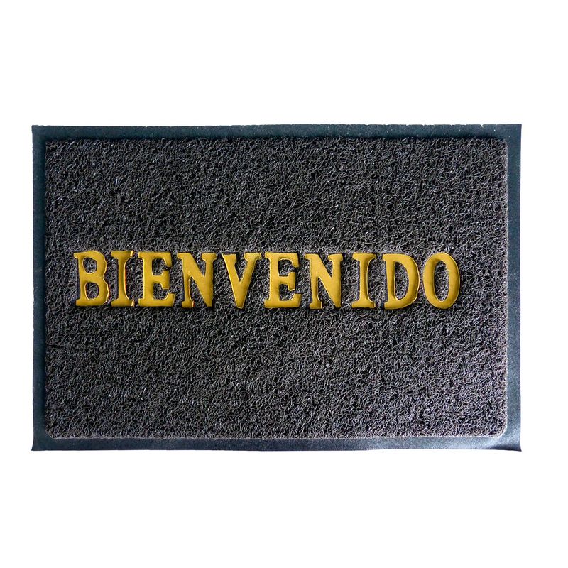 DIB - Tapete de Entrada DIB PVC 38 x 58 cm Rectangular Bienvenido Azul