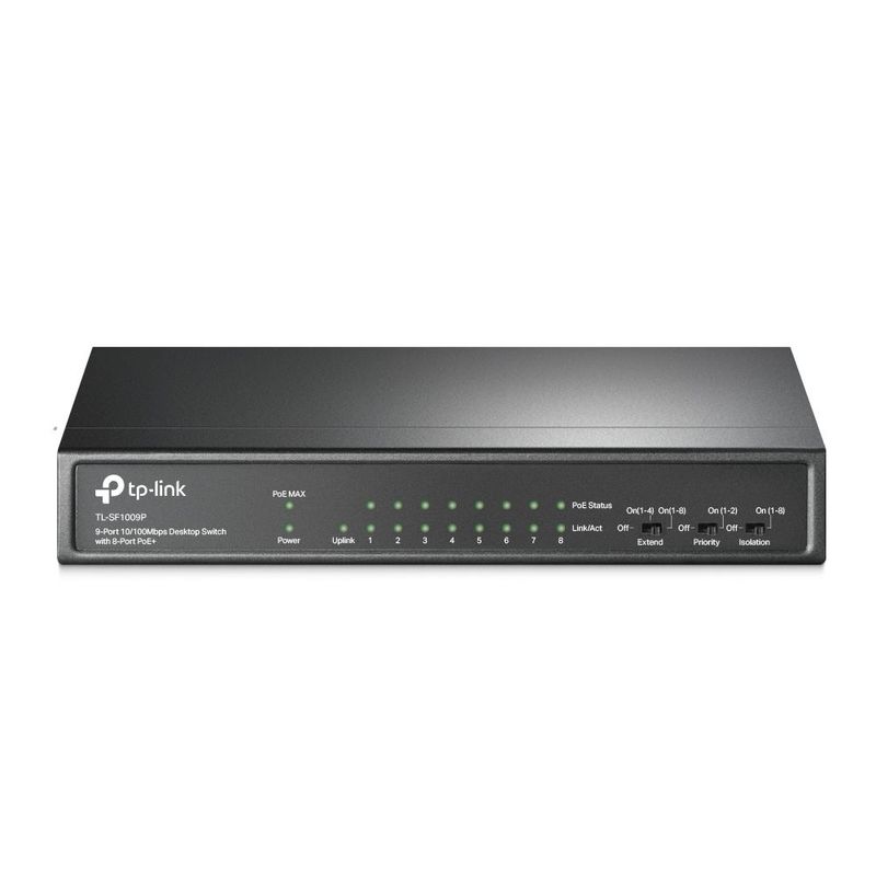 TP LINK - Switch TP-Link 9 Puertos 10/100 1-8 POE 65W CCTV/VOZ IP