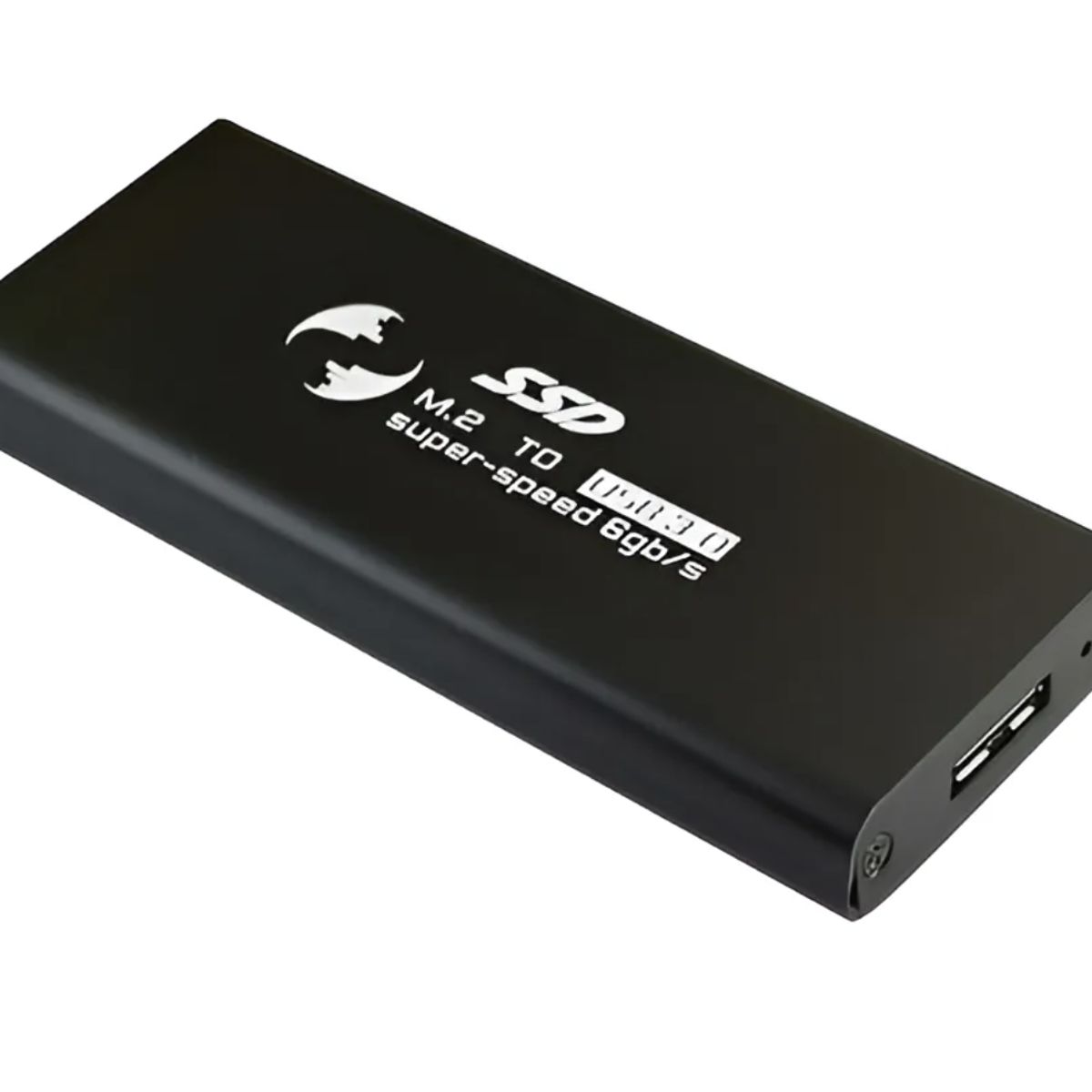 GENERICO - Caja Externa Case Disco Ssd M2 A Usb 3.0 + Cable + Atornilla - Negro