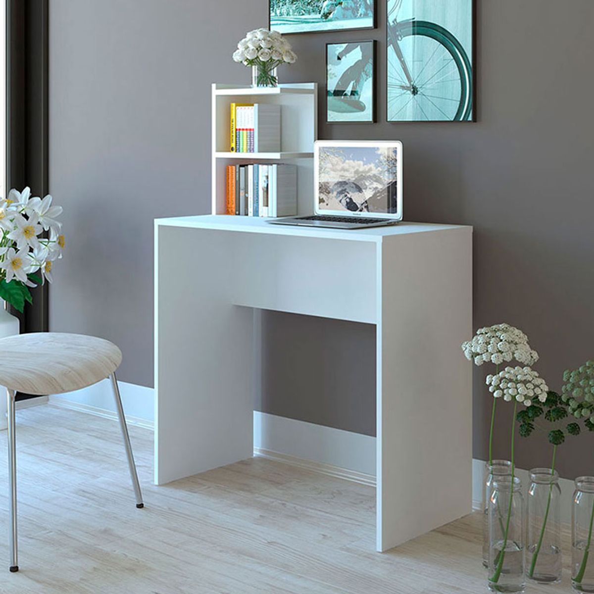 MUEBLES 2020 - Escritorio Seattle Blanco